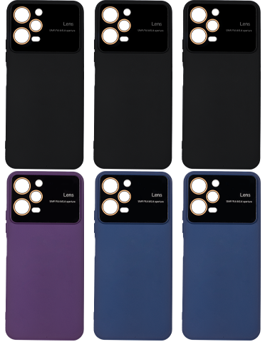 پک 6 تایی کاور سیلیکونی ژله‌ای لنز مناسب برای گوشی شیائومی Redmi Note 12 Pro 5G
