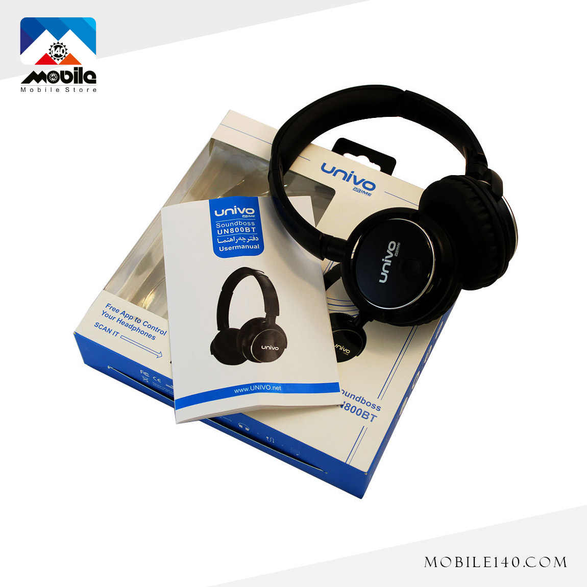  Univo Sound Boss UN800BT Bluetooth Headphone 3