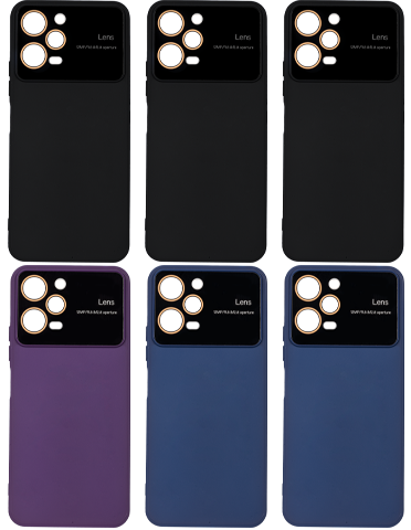 پک 6 تایی کاور سیلیکونی ژله‌ای لنز مناسب برای گوشی شیائومی Redmi Note 12 Pro 5G