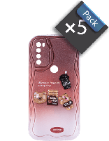 پک 5 عددی قاب گوشی شیائومی Redmi Note 8 عروسکی برجسته مدل Coffee